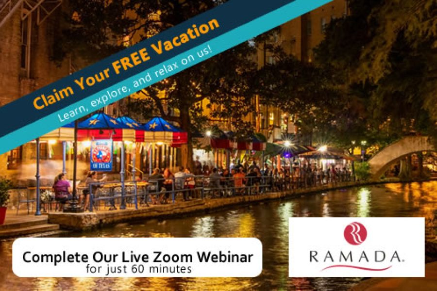Free Family vacation 3,4 or 5 Nights, 2 Adults and 2 Children on the Ramada In United States