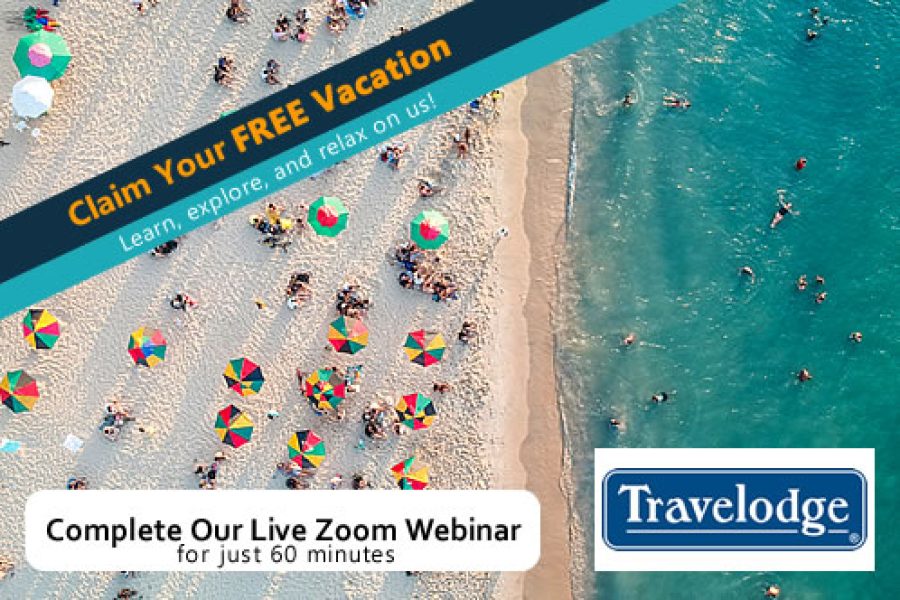 Free Family vacation 3,4 or 5 Nights, 2 Adults and 2 Children on the Travelodge	in USA