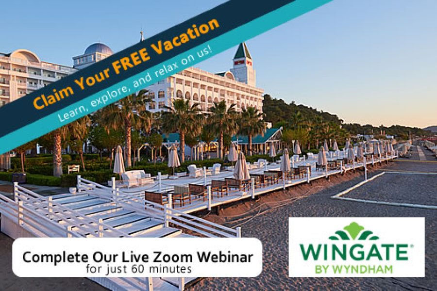 Free Family vacation 5 Days 4 Night, 2 Adults and 2 Children on the Wingate in Canada